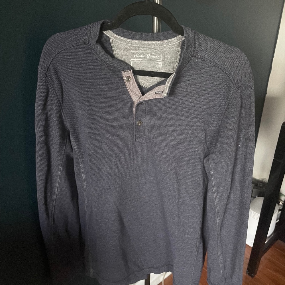 Men's Navy Henly Shirt